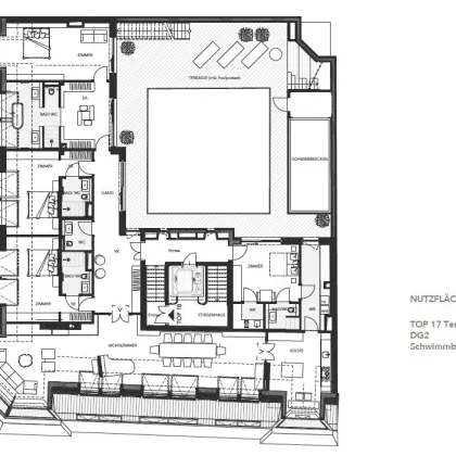 SOFORTBEZUG - AUSSERGEWÖHNLICHES LUXUSPENTHOUSE mit POOL IN WIENER INNENSTADT TOPLAGE IM PALAIS - ERSTBEZUG - Bild 3