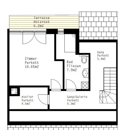 Modern Wohnen in Historischer Residenz in Baden-Maisonette mit 2 Terrassen und Lift - Bild 3