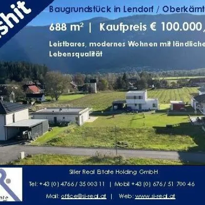 GRUNDSTÜCKSAKTION LENDORF/OBERKÄRNTEN | Baugrund 688 m² |  € 100.000,- - Bild 3