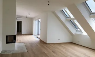 1040: Wunderschöne Dachgeschoß Wohnung 157m² mit Terrasse und Kamin zu vermieten