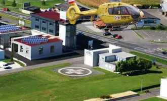 Business-Center mit Helicopter Airport