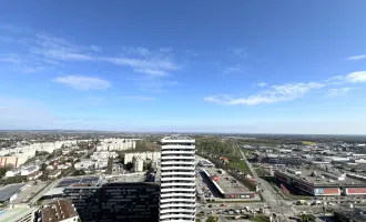 Topmoderne 2 Zimmerwohnung im 29.Stock mit Blick über Wien