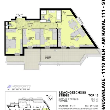 BEZUGSFERTIG: Sonnige 4-Zimmer-Wohnung mit großer Terrasse und Klimaanlage - Top 1.16 - Bild 2