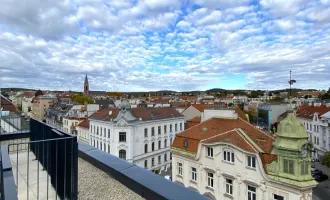 Großzügige 4-Zimmer Dachgeschoßwohnung mit herausragendem Grünblick, zwei Terrassen und Aussichtsturm - Ferrogasse - Top23