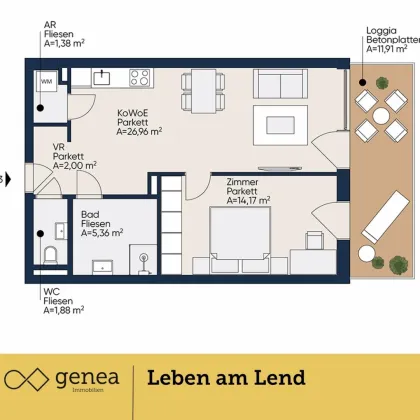 Erstbezug mitten im Lend | Provisionsfrei | Home-Lend - Bild 2