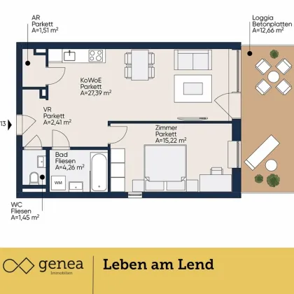 Lend ist Trend - Mache den Lend zu deinem Zuhause ! | Erstbezug | Provisionsfrei - Bild 2