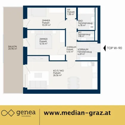 Eggenberg | Wohnung sucht dich | Provisionsfrei | MEDIAN - Bild 2