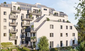 Vorsorgewohnung (Nettopreis) im DG mit Fernblick - riesige Terrasse, Erdwärmeheizung, Klimavorbereitung - Donauzentrum