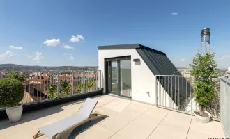 CITY VIEW & STYLE // MODERNE DACHGESCHOSSWOHNUNG // PANORAMAFENSTER // TERRASSE + DACHTERRASSE MIT TRAUMBLICK // NÄHE UHLPLATZ