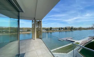 URLAUB ZUHAUSE - ERSTBEZUG mit großzügiger Loggia + Wasserblick - SPA, FITNESS, GARAGE + CONCIERGE 1190 Wien