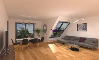 WOHNLANDSCHAFT KRAUTGARTEN! Vorsorgewohnung! 3 Zimmer im DG mit Terrasse !