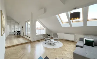 Altbau trifft Neubau! Geniale DG - Maisonettewohnung mit Terrasse nahe Naschmarkt!