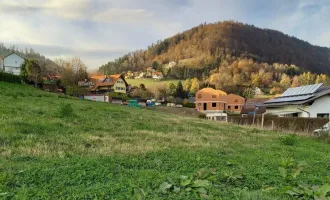 Köflach! Baugrund voll aufgeschlossen in ruhiger und sehr schöner Lage!