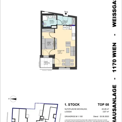 PROVISIONSFREIE 2-Zimmer-Wohnung inkl. Küche - für Anleger geeignet - Bild 2