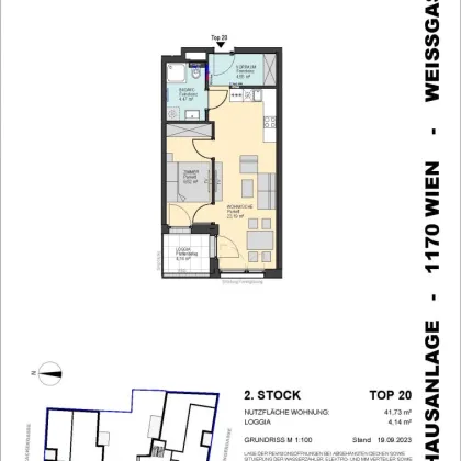 PROVISIONSFREIE Helle 2-Zimmer-Wohnung inkl. Küche - für Anleger geeignet - Bild 2