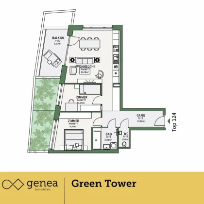 AKTION 50/50 | Provisionsfrei | Green Tower | Neubau-Erstbezug - Bild 2