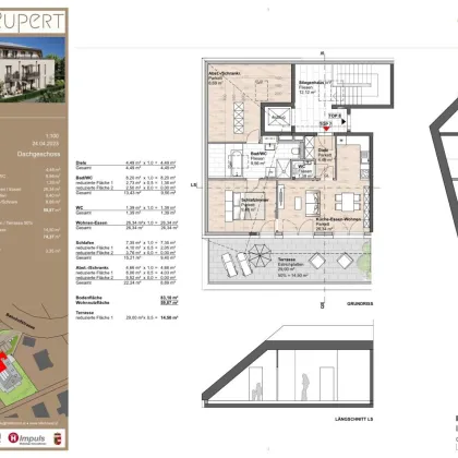 Das Rupert: 2-Zimmer-Dachgeschosswohnung Top 7 - Bild 2