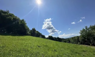 Großes Baugrundstück in idyllischer Lage mit toller Aussicht direkt Am Kaiserberg in Lannach nahe Graz