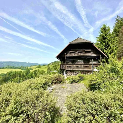 Idyllische Almhütte mit eigener Sauna auf 1.200 Meter Seehöhe mit atemberaubendem Weitblick auf die Koralm in wunderschöner Lage nahe dem Kärntner Klopeiner See - Bild 3