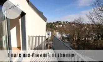 Neubau/Erstbezugs-Wohnung mit Balkon in Grünruhelage