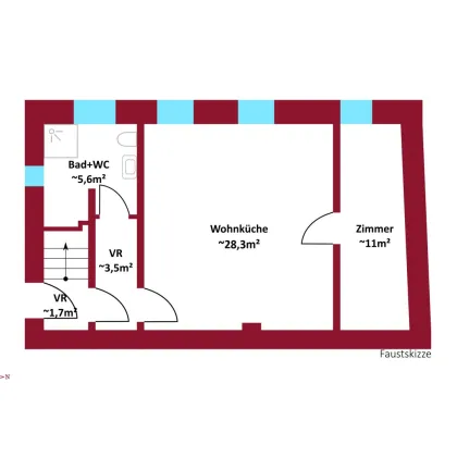 Eigenes Haus mitten in der Stadt I Einzigartige Gelegenheit I Nähe Bahnhof Wien Penzing I Schloss Schönbrunn fußläufig erreichbar - Bild 2