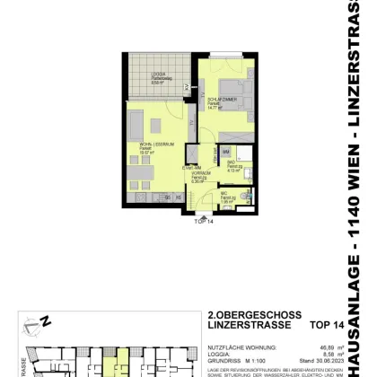 Hübsche 2 Zimmerwohnung im 14. Bezirk - Top 14 - Bild 2