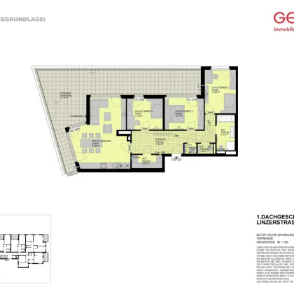 4 Zimmerwohnung mit großer Terrasse - Top 27 - Bild 2