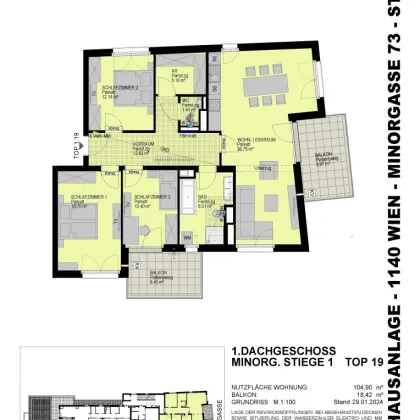 Großzügige 4-Zimmer-Wohnung mit Klimaanlage - Top 1.19 - Bild 2