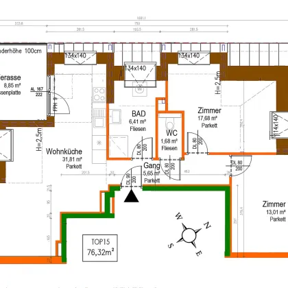 NEU! EXKLUSIV ++16 MODERNE NEUBAUWOHNUNGEN ++ BEZUGSFERTIG ++ IN TOP-LAGE ++ NÄHE U2 ASPERNSTRASSE ++ 10 TIEFGARAGENPLÄTZEN ++ 1220 WIEN - Bild 2