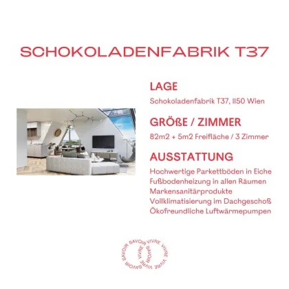 DIE SCHOKOLADENFABRIK - 3 Zimmer DG Wohnung mit südseitiger Loggia/Balkon - Bild 2