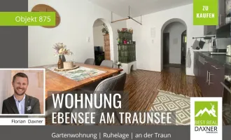 Komfortable Gartenwohnung am Traunufer in Ebensee am Traunsee!