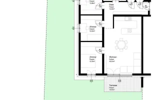 Lichtenegg / Wels: Gartenwohnung mit 4 Zimmern und Carportstellplatz