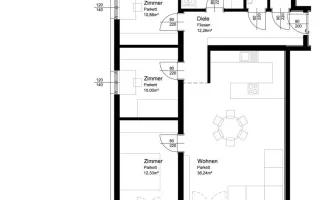 Lichtenegg / Wels: 4 Zimmer Neubau Wohnung mit Balkon und Stellplatz