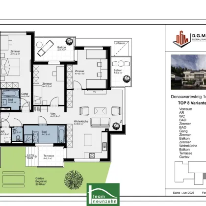 Normale Preise. Gartenwohnung im 1.DG, unverbaubarer Weitblick mit Waldsauna | amBergblick19 | Top 8a - Bild 2