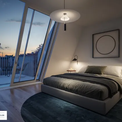 The Temptation: Geräumiges Penthouse mit Balkon und Terrasse nahe dem Kutschkermarkt - Bild 3