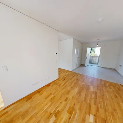 ERSTBEZUG IN GRAZ - REININGHAUSSTRASSE: Modernes Wohnen in einer attraktiven Umgebung in Graz - 38,22 m² - 2 Zimmer im Erdgeschoß & Balkon & Eigengarten & Kellerabteil! Gleich Besichtigungstermin vereinbaren! - Bild 2