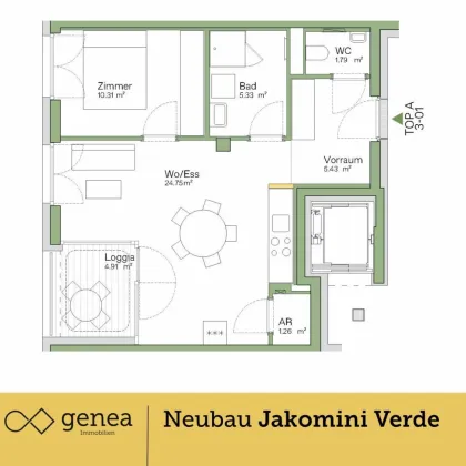 15 Minuten bis zur Stadt: Ihr Weg zum urbanen Leben | Jakomini Verde | Provisionsfrei - Bild 2