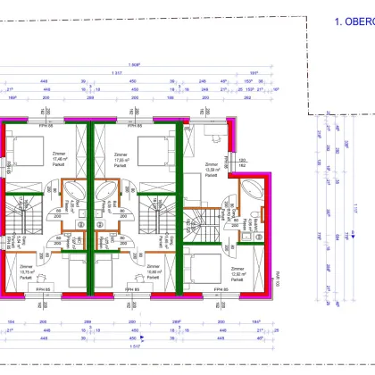 NEU! ++ Exklusive Reihenhäuser mit Fußbodenheizung & -kühlung ++ 2 PKW-Stellplätze/Haus ++ Garten/Terrasse ++ Ziegelmassiv ++ Schlüsselfertig ++ Fischamend - Bild 3