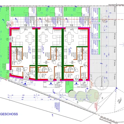 NEU! ++ Exklusive Reihenhäuser mit Fußbodenheizung & -kühlung ++ 2 PKW-Stellplätze/Haus ++ Garten/Terrasse ++ Ziegelmassiv ++ Schlüsselfertig ++ Fischamend - Bild 2