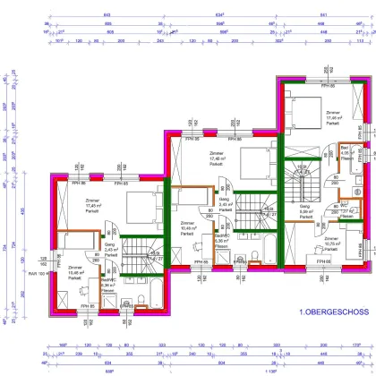 NEU! ++ Exklusive Reihenhäuser mit Fußbodenheizung & -kühlung ++ 2 PKW-Stellplätze/Haus ++ Garten/Terrasse ++ Ziegelmassiv ++ Schlüsselfertig ++ Fischamend - Bild 2