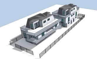 2 Doppelhäuser oder 4 Reihenhäuser - Studie vorhanden - Terrasse, Gärten und Balkonen