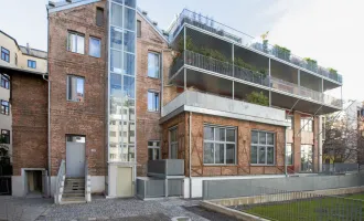 STYLISCHES LOFT IN EHEMALIGER K&K HOFTISCHLEREI II 4 METER RAUMHÖHE II EIGENGARTEN + TERRASSE II NÄHE NEUER  U2