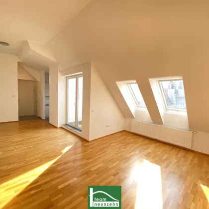 Moderne Dachgeschosswohnung mit großer Terrasse nahe Arthaberplatz in ruhiger Seitengasse! Hohe Decken und Traumbad mit Fenster - Bild 2