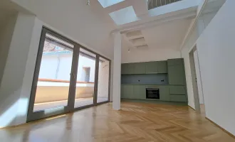 Klimatisiertes Penthouse mit Terrasse und moderner Ausstattung in der Innenstadt