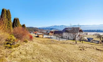 Fernblick nach Süden. - Naturnahes Wohnbau-Grundstück zwischen Knittelfeld und St. Michael.