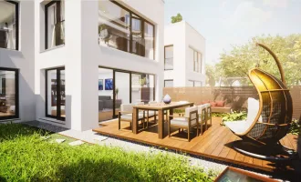 2 schlüsselfertige und  hochwertige Designer- Reihenhäuser in Grünruhelage in 2442 Unterwaltersdorf - Großzügiges Wohnen mit großer Dachterrasse, Wohn- Wellnesskeller und Garten