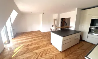 Schön renovierte, perfekt aufgeteilte 4-Zimmer DG-Maisonette mit Terrasse und unverbaubarem Weitblick!