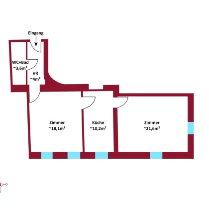 U1 in 5 Minuten erreichbar - Kurzzeitvermietung möglich - Lift im Haus - Zusammenlegung von Wohnungen möglich - Dachgeschoß Ausblick - Bild 3