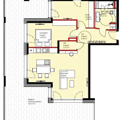 SONNENGARTEN: MÖBLIERTE 3-ZIMMER-WOHNUNG MIT ZWEI PARKPLÄTZEN - Bild 2