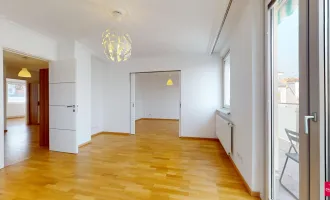 Familienfreundliches Wohnen: Geräumige 3-Zimmer-Wohnung mit zwei Terrassen | 360° Tour